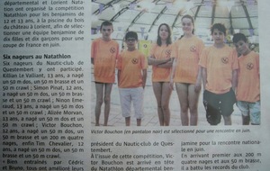 20 avril 2014 : Natathlon à Lorient